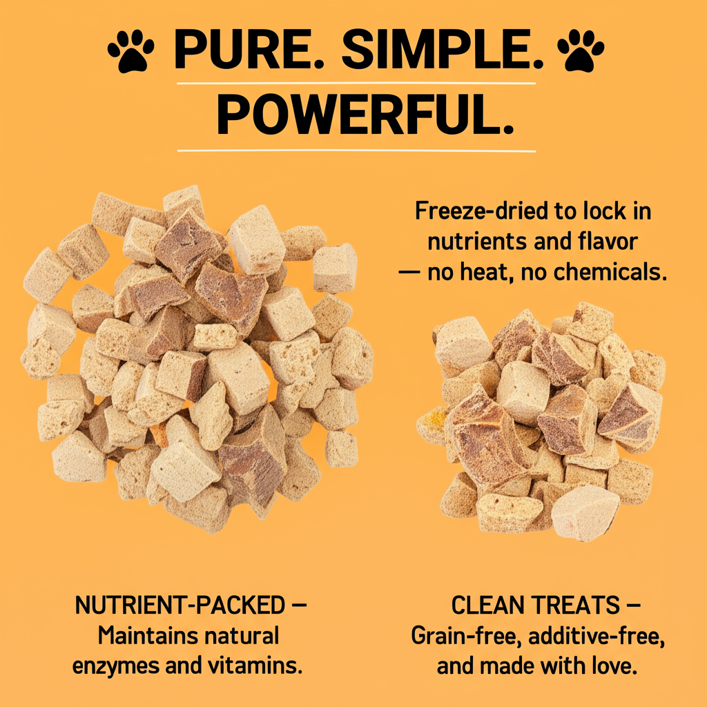Freeze-Dried Beef Liver Dog Treats 100% Single Ingredient, High-Protein, Natural, Grain-Free Training Snacks for Dogs – Made in USA